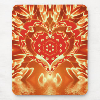 Mousepad de Petais de Amor de ouro