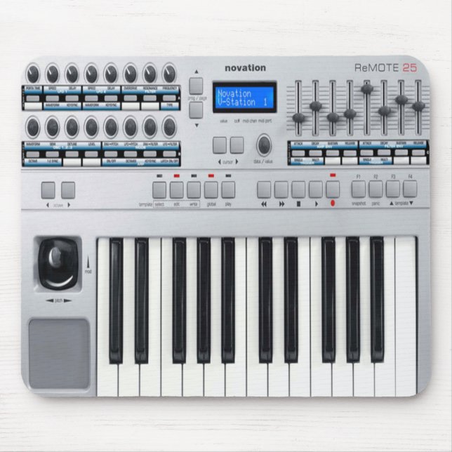 Mousepad De Piano Elétrico, Lover Musical (Frente)