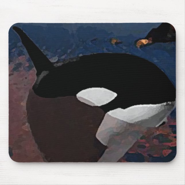 Mousepad de pintura de baleia (Frente)