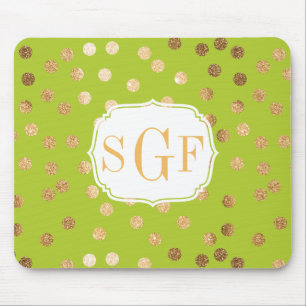 Mousepad de pontos da cidade do verde limão e da 