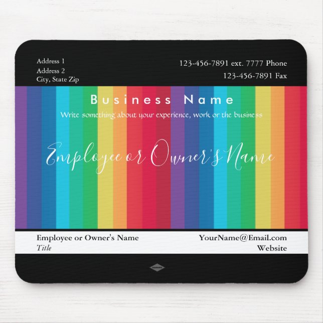 Mousepad de Promo de Oferta de Cor Radiante (Frente)