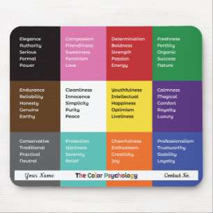 Mousepad de Psicologia de Cor Multicolor