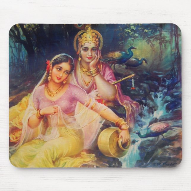 Mousepad de Radha e de Krishna (Frente)