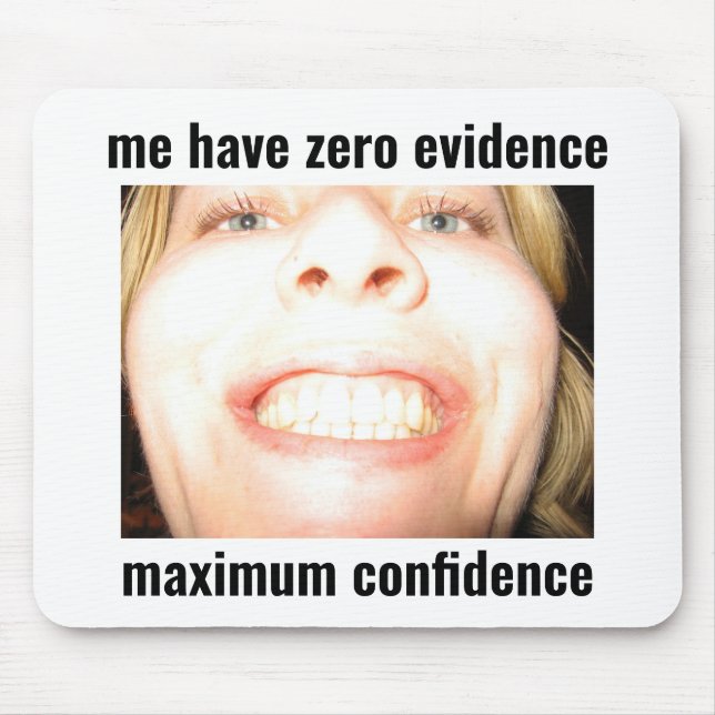 Mousepad de Rato de Meme Engraçado de Confiança Má (Frente)