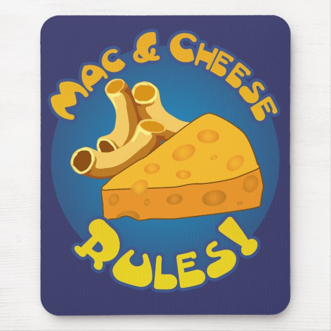Mousepad de Regras de Mac & Queijo (Frente)