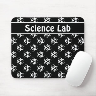Mousepad de Risco Preto e Branco com Texto Persona