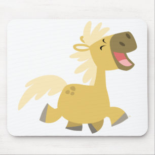 Mousepad de riso do pônei dos desenhos animados