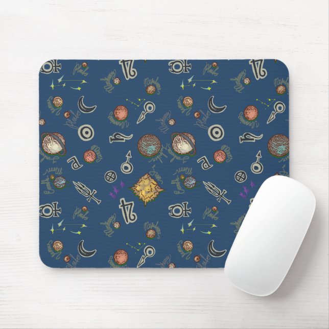 Mousepad de salada espacial (Com mouse)