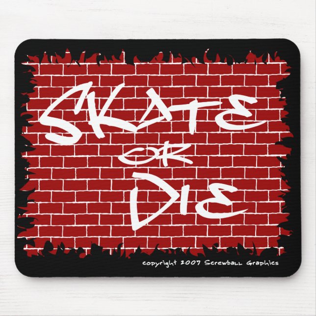 Mousepad De skate Ou Morte (Frente)