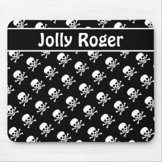Mousepad de Skulls Preto e Branco com Texto Person