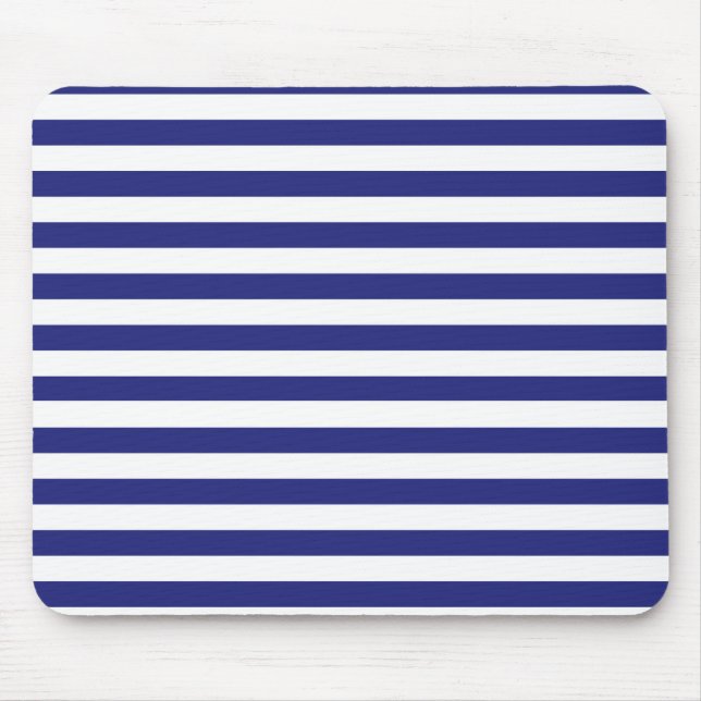 Mousepad de Stripes Azul e Branco (Frente)