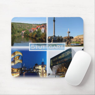Mousepad DE Stuttgart - Rio Neckar - Schlossplatz -