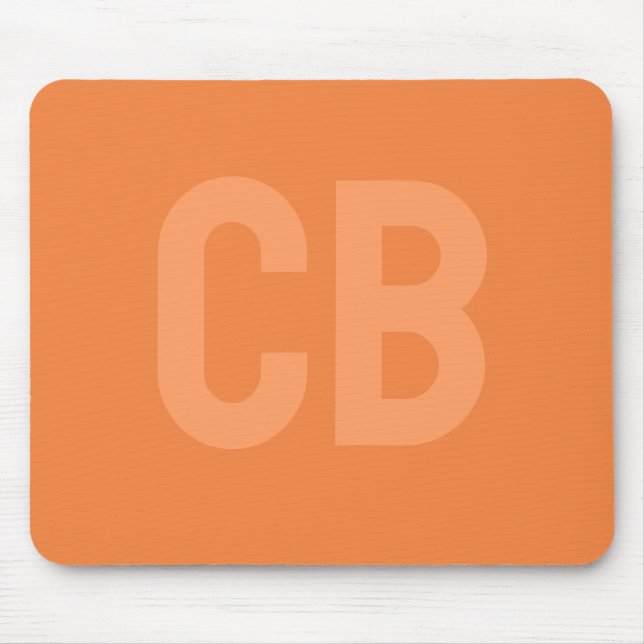 Mousepad de Tangerina sem Cor de Tendência (Frente)