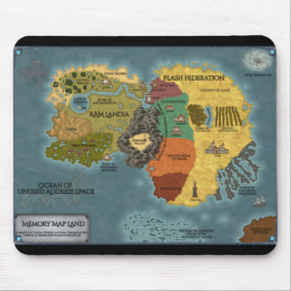 Mousepad de Terra do Mapa de Memória