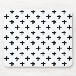 Mousepad De tinta preta Stoke o teste padrão transversal