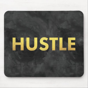Mousepad de Tipografia Moderna com Aquarela Dourad