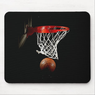 Mousepad de Trabalho de arte de Basquete Único