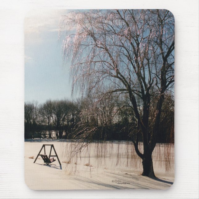 Mousepad de Tranquilidade do Inverno (Frente)