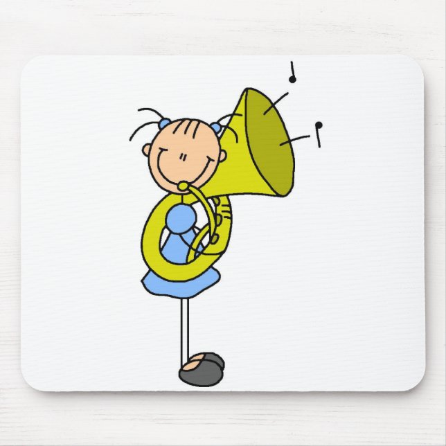 Mousepad de Tuba com Boneco de Palito (Frente)