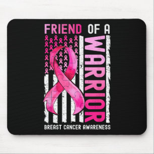 Mousepad De Um Cancer Da Mama Do Guerreiro, Rosa De Sensibi