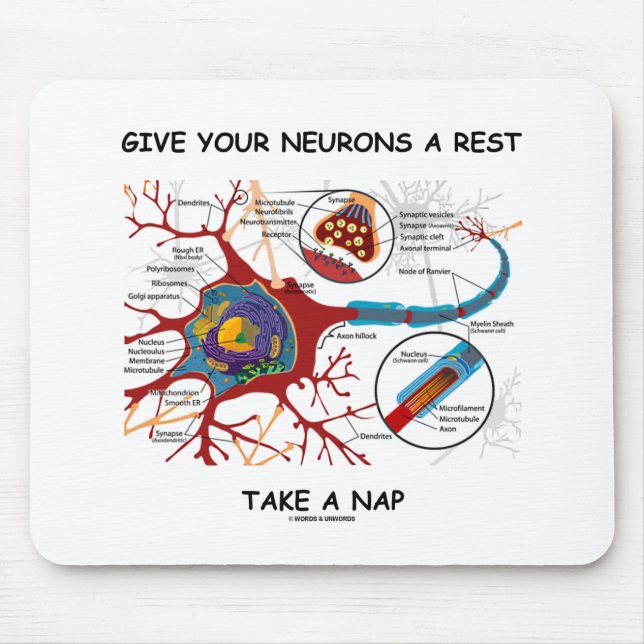 Mousepad Dê Um Descanso Para Os Neurônios. Tome Uma Sinapia (Frente)