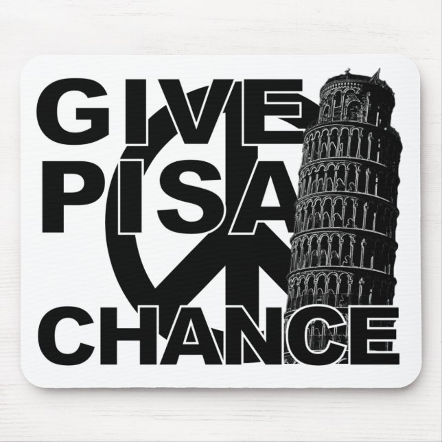 Mousepad Dê um mouse Pisa Chance (Frente)