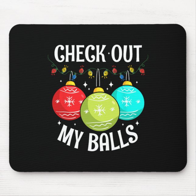 Mousepad Dê Uma Olhada Na Piada De Natal Suja. (Frente)