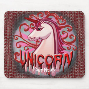 Mousepad de unicórnio vampiro