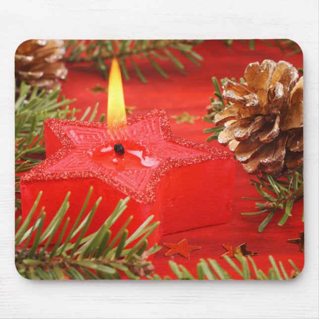 Mousepad de Velas de Natal (Frente)