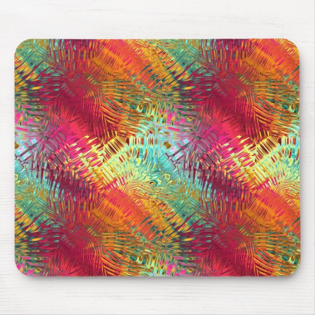 mousepad de vidro colorido do olhar (Frente)