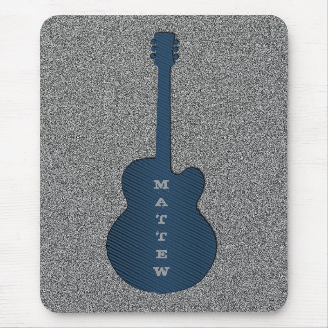 Mousepad de Violão, Azul (Frente)