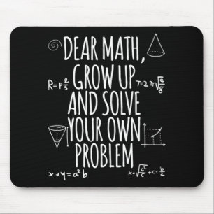 Mousepad De Volta À Citação De Matemática Para Meninas Adol