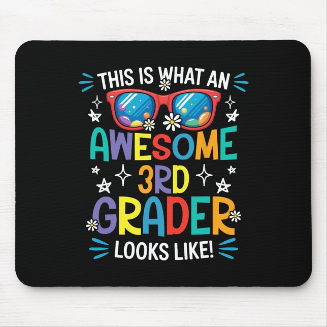 Mousepad De Volta à Escola 3ª Série Fantástico Aluno da Ter (Frente)