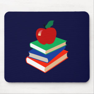 Mousepad De volta à escola, aos livros e ao Apple