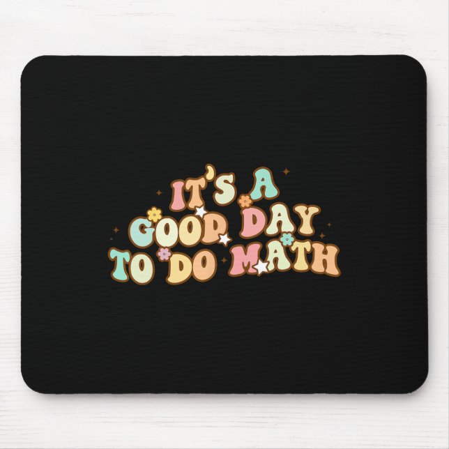 Mousepad De Volta à Escola É Um Bom Dia Para Fazer Matemáti (Frente)