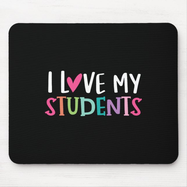 Mousepad De Volta À Escola Eu Amo Meus Estudantes Professor (Frente)