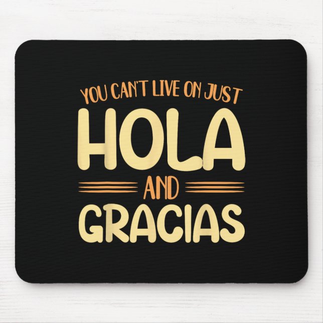 Mousepad De Volta À Escola Professora Espanhola Vive Em Hol (Frente)