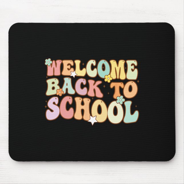 Mousepad De Volta À Escola Retro Primeiro Dia De Professora (Frente)