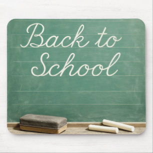 Mousepad De Volta À Escola Texto Cursivo No Quadro Verde
