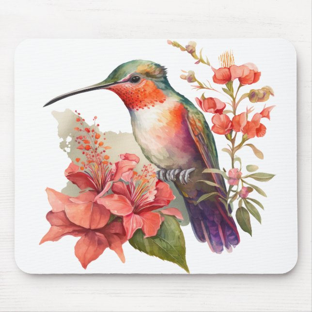 Mousepad De volta à Natureza no Suporte do Rato Hummingbird (Frente)