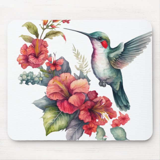 Mousepad De volta à Natureza no Suporte do Rato Hummingbird (Frente)