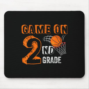 Mousepad De Volta Ao Jogo Escolar De Jogador De Basquete No