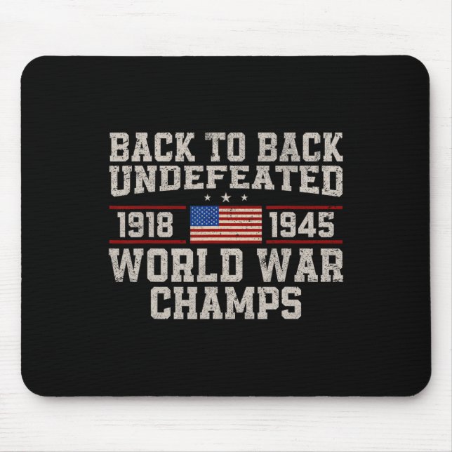 Mousepad De Volta Aos Inderrotados Campeões Da Guerra Mundi (Frente)