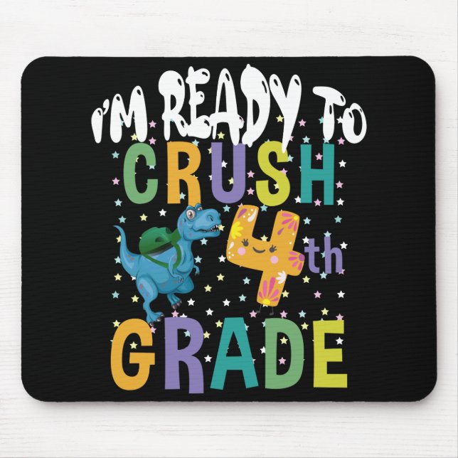 Mousepad De Volta às Aulas Estou Pronto Para Detonar a 4ª S (Frente)