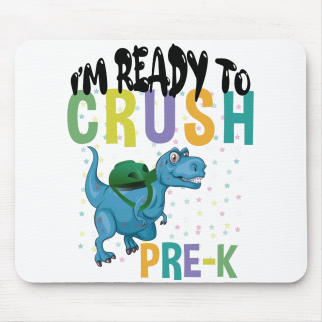 Mousepad De Volta às Aulas Estou Pronto Para Detonar Pré-Es (Frente)