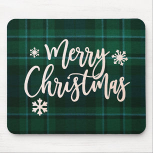 Mousepad de xadrez de Natal feliz