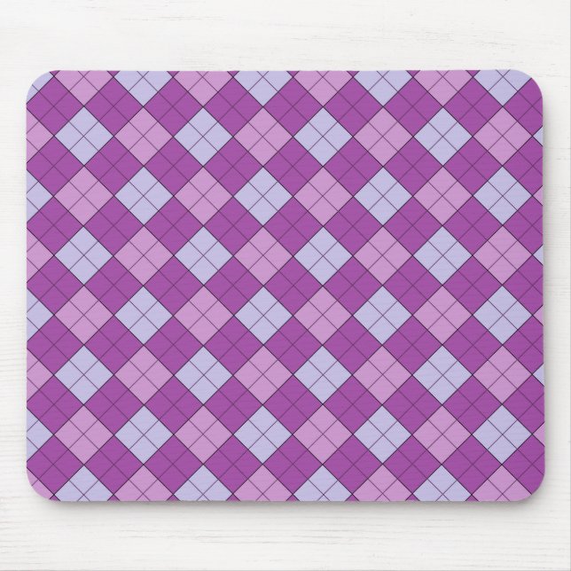 Mousepad de Xadrez púrpura (Frente)