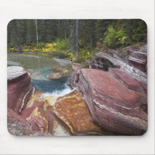 Mousepad Deadwood Falls no Reynolds Creek no outono em