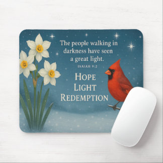 Mousepad December Bible Verse Hope Joy Love Redemption