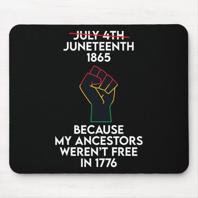 Mousepad Décima Sétima Celebra da Libertação Afro-Americana (Frente)
